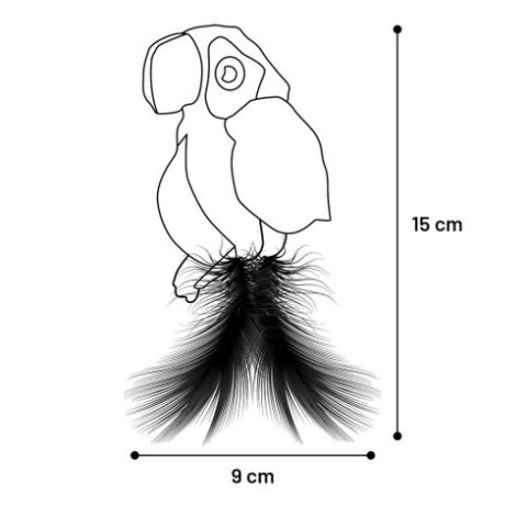 Flamingo Papuga Zingo zabawka dla kota z kocimiętką