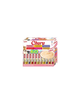 INABA Cat Churu Varieties Tuna - kremowe przysmaki dla kotów z tuńczykiem 60x14g