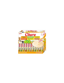 INABA Cat Churu Varieties Chicken - kremowe przysmaki dla kotów z kurczakiem 60x14g