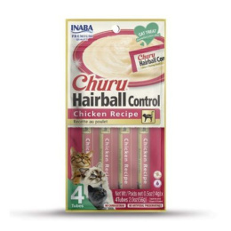 Inaba Churu Hairball Control Chicken - kurczak - przysmaki dla kotów 4x14g