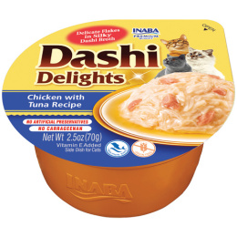 Inaba Dashi Delights kurczak i tuńczyk - karma uzupełniająca dla kota 70g