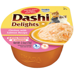 Inaba Dashi Delights kurczak i łosoś - karma uzupełniająca dla kota 70g