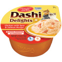 Inaba Dashi Delights kurczak tuńczyk i łosoś - karma uzupełniająca dla kota 70g