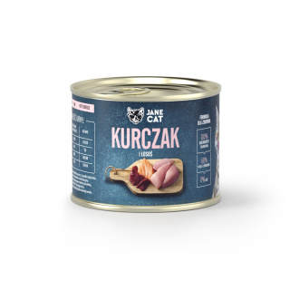 Jane Cat kurczak i łosoś - mokra karma dla kota 200g