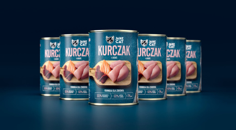 Jane Cat kurczak i łosoś - mokra karma dla kota 400g