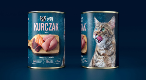 Jane Cat kurczak i łosoś - mokra karma dla kota 400g