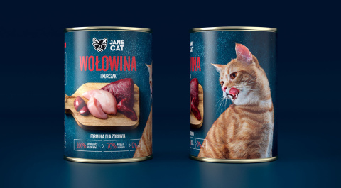 Jane Cat wołowina i kurczak - mokra karma dla kota 400g