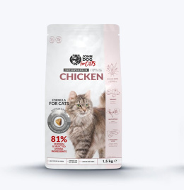 John Dog for Cats kurczak 1,5kg - karma sucha dla dorosłych kotów