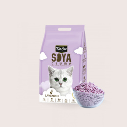 Kit Cat Soya Clump Lavender - eko żwirek sojowy 7l