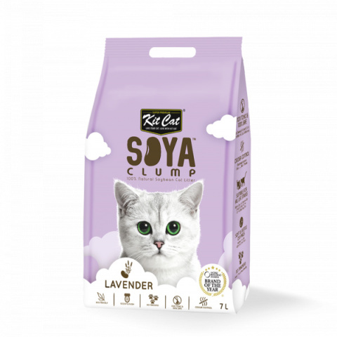 Kit Cat Soya Clump Lavender - eko żwirek sojowy 2,5kg