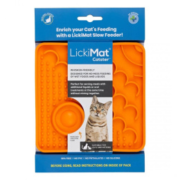 LickiMat CATSTER - mata dla kota pomarańczowa