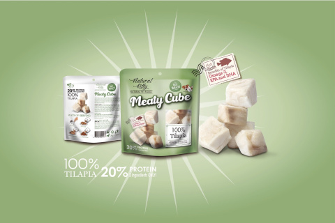 Natural Kitty Meaty Cube kostki z tilapii - przysmak dla kota 50g