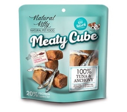 Natural Kitty Meaty Cube kostki z tuńczyka i anchois - przysmak dla kota 60g