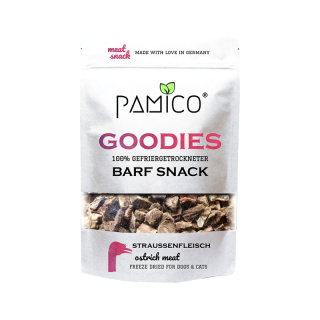 Pamico Goodies Mięso strusia liofilizowane przysmak 50g