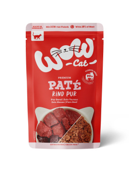 WOW Cat wołowina dla dorosłych kotów saszetka 125g