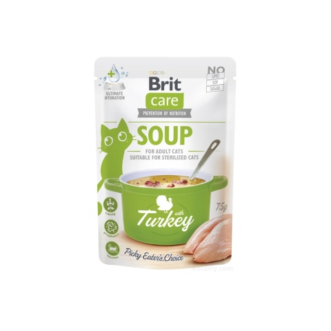 Brit Care Cat Soup with Turkey - zupa dla kota z indykiem 75g