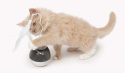 Catit Pixi Spinner biało/szary - interaktywny wirujący dozownik smakołyków z lampką nocną dla kotów