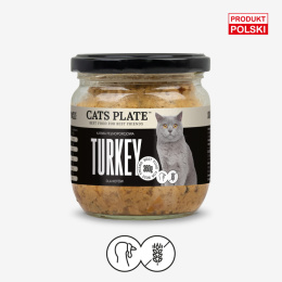 Cats Plate Indyk 360g - karma monobiałkowa dla kota