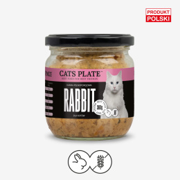 Cats Plate Królik i Indyk 360g - karma dla kota
