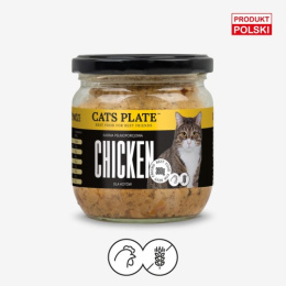 Cats Plate Kurczak 360g - karma monobiałkowa dla kota