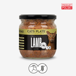 Cats Plate Lamb 360g - karma dla kota z mięsa jagnięcego