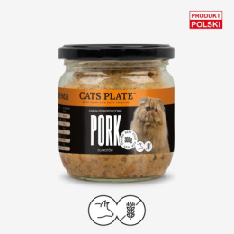 Cats Plate Pork 360g - karma dla kota z mięsa wieprzowego