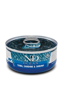 Farmina Cat N&D Ocean Tuna Sardine Shrimp - tuńczyk sardynka krewetki karma dla kota 70g