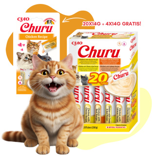INABA Cat Churu Varieties Chicken Mix - kremowe przysmaki dla kotów mix z kurczakiem 20x14g + 4x14g gratis!