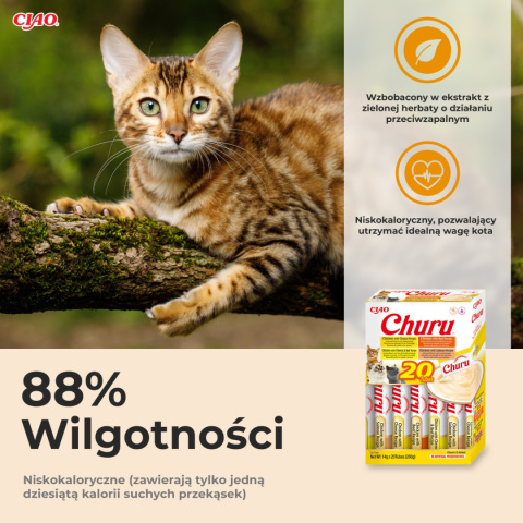 INABA Cat Churu Varieties Chicken Mix - kremowe przysmaki dla kotów mix z kurczakiem 20x14g + 4x14g gratis!