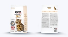 John Dog for Cats wołowina i łosoś 400g - karma sucha dla dorosłych kotów