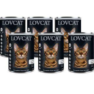 LOVCAT Pure Lamb - jagnięcina zestaw dla kotów 6x400g