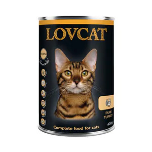LOVCAT Pure Turkey - indyk puszka dla kotów 400g