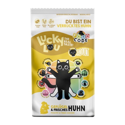 Lucky Lou Food Code Lifestage drób kurczak - karma sucha dla kota 340g