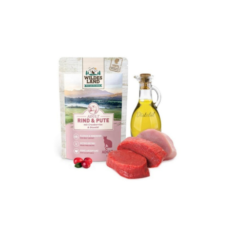 Wildes Land Cat Classic Adult Rind & Pute - karma dla kota 100g