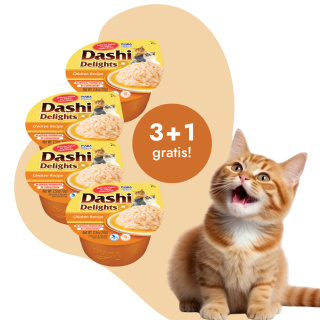 Zestaw promocyjny Inaba Dashi Delights kurczak 3+1 gratis
