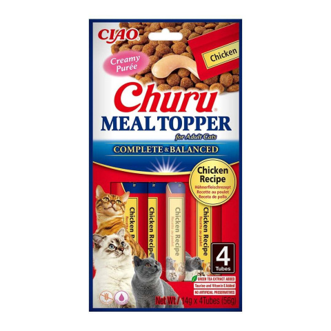 INABA Cat Meal Topper Chicken dosmaczacz dla kotów 4x14g