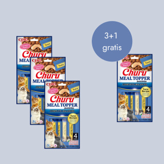 3+1 Gratis INABA Cat Meal Topper Tuna dosmaczacz dla kotów