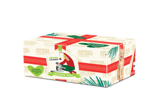 Animal Island Świąteczny Box dla kota 48x85g zestaw saszetki + prezent