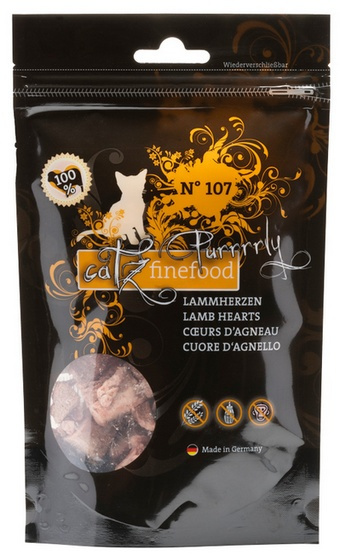 Catz Finefood Purrrrly N.107 liofilizowane serca jagnięce 35g