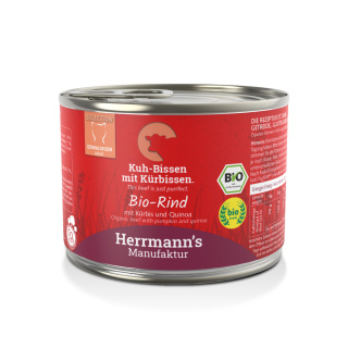 HERRMANN'S Selection Cat BIO Rind wołowina z dynią - karma dla kota 200g