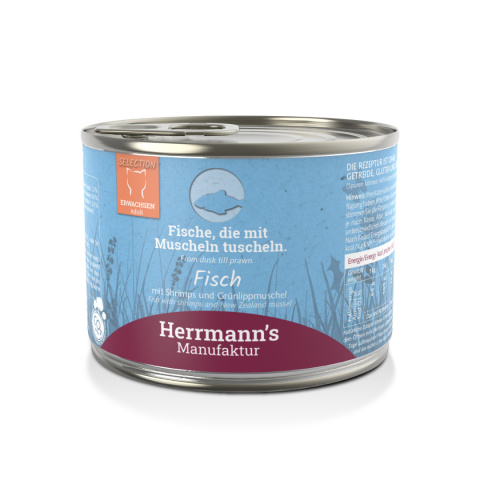 HERRMANN'S Selection Cat Fisch Garnelen ryby z krewetkami - karma dla kota 200g