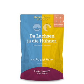 HERRMANN'S Selection Cat Lachs Huhn łosoś i bio kurczak - karma dla kota 100g