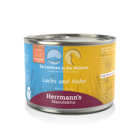 HERRMANN'S Selection Cat Lachs Huhn łosoś i bio kurczak - karma dla kota 200g