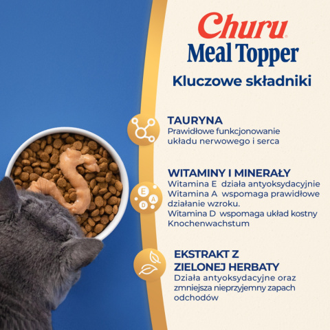 INABA Cat Meal Topper Chicken Cheese dosmaczacz dla kotów 4x14g