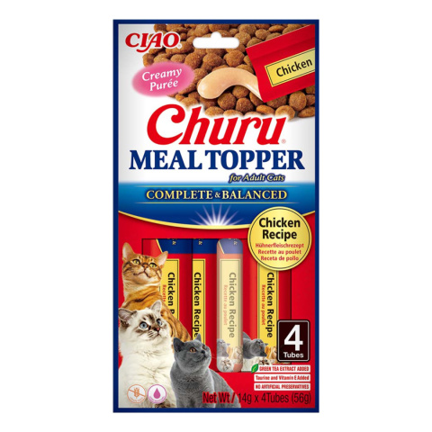 INABA Cat Meal Topper Chicken dosmaczacz dla kotów 4x14g