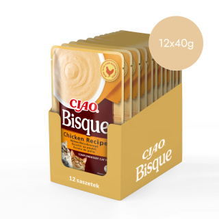 Inaba Ciao Bisque kurczak - kremowa zupa dla kota 12x40g