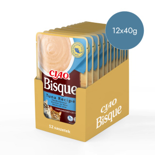 Inaba Ciao Bisque tuńczyk - kremowa zupa dla kota 12x40g