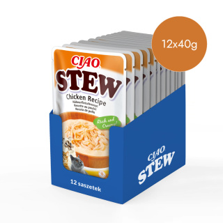 Inaba Ciao Stew kurczak - potrawka w sosie dla kota 12x40g