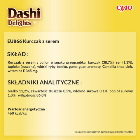 Inaba Dashi Delights kurczak z serem 3+3 GRATIS