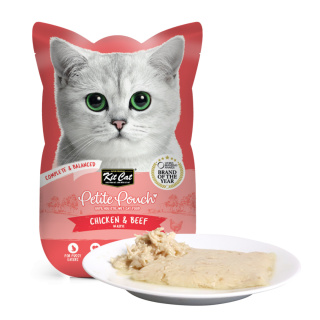 Kit Cat Petite Pouch Chicken Beef - karma dla kota z kurczakiem i wołowiną 70g